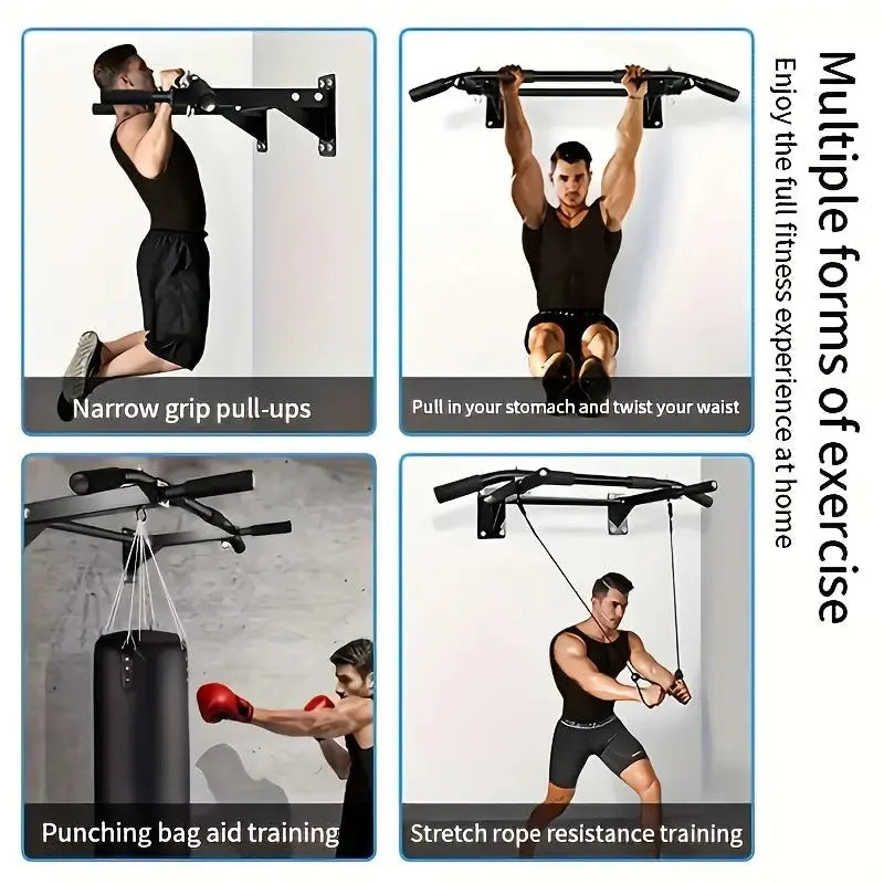 Wall Mounted Pull-Up Bar for Home Fitness-3